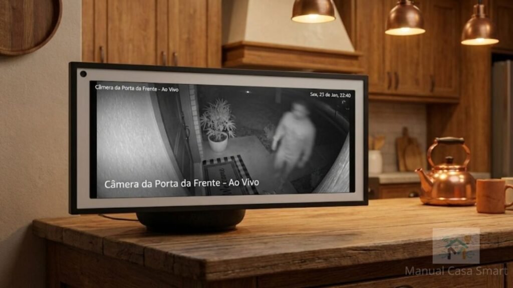 integração de vídeo porteiro wifi com alexa echo show.