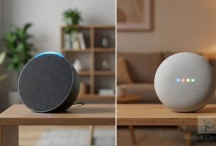 Comparativo entre Alexa ou Google Home para casa inteligente.