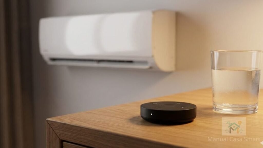 Automação de ar condicionado: Guia de Automação 2026 2 Controle inteligente IR para automação de ar condicionado.