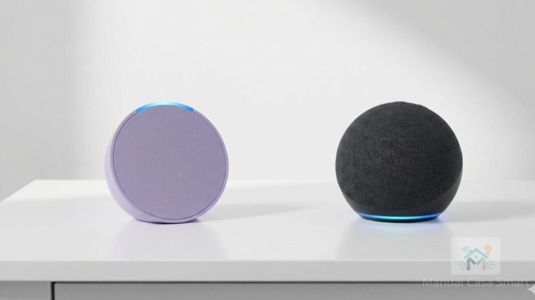 comparativo entre echo pop e echo dot para casa inteligente.