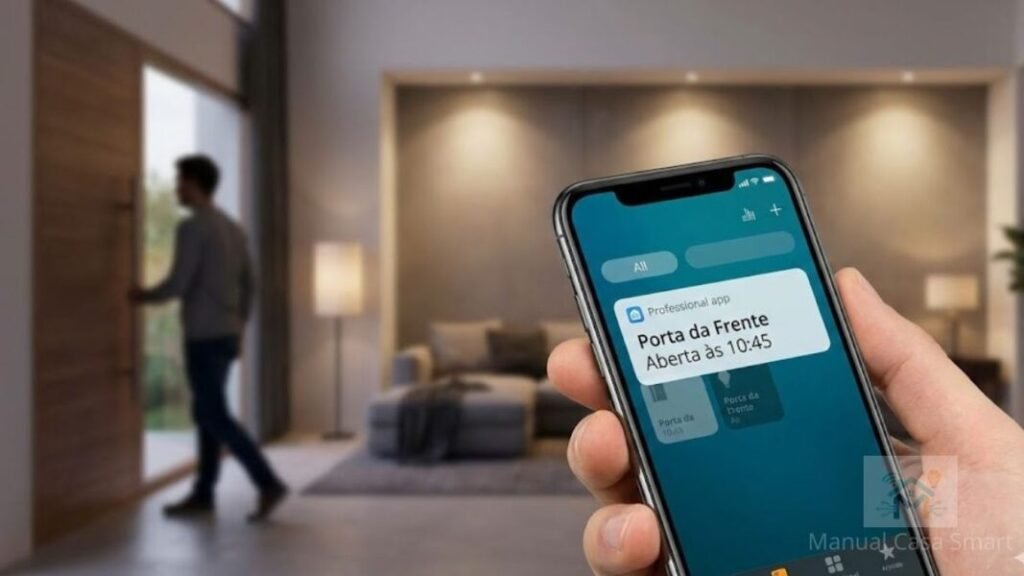 3 Formas de usar Sensores de Porta e Janela na sua Rotina 2 notificação de sensores de porta e janela no celular.