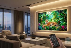 integração de smart tv 2026 em ecossistema de casa inteligente.